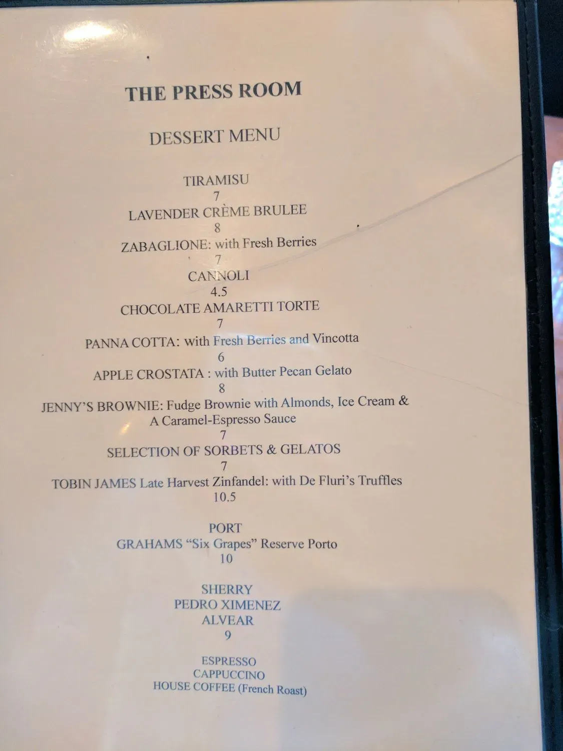 Menu 5