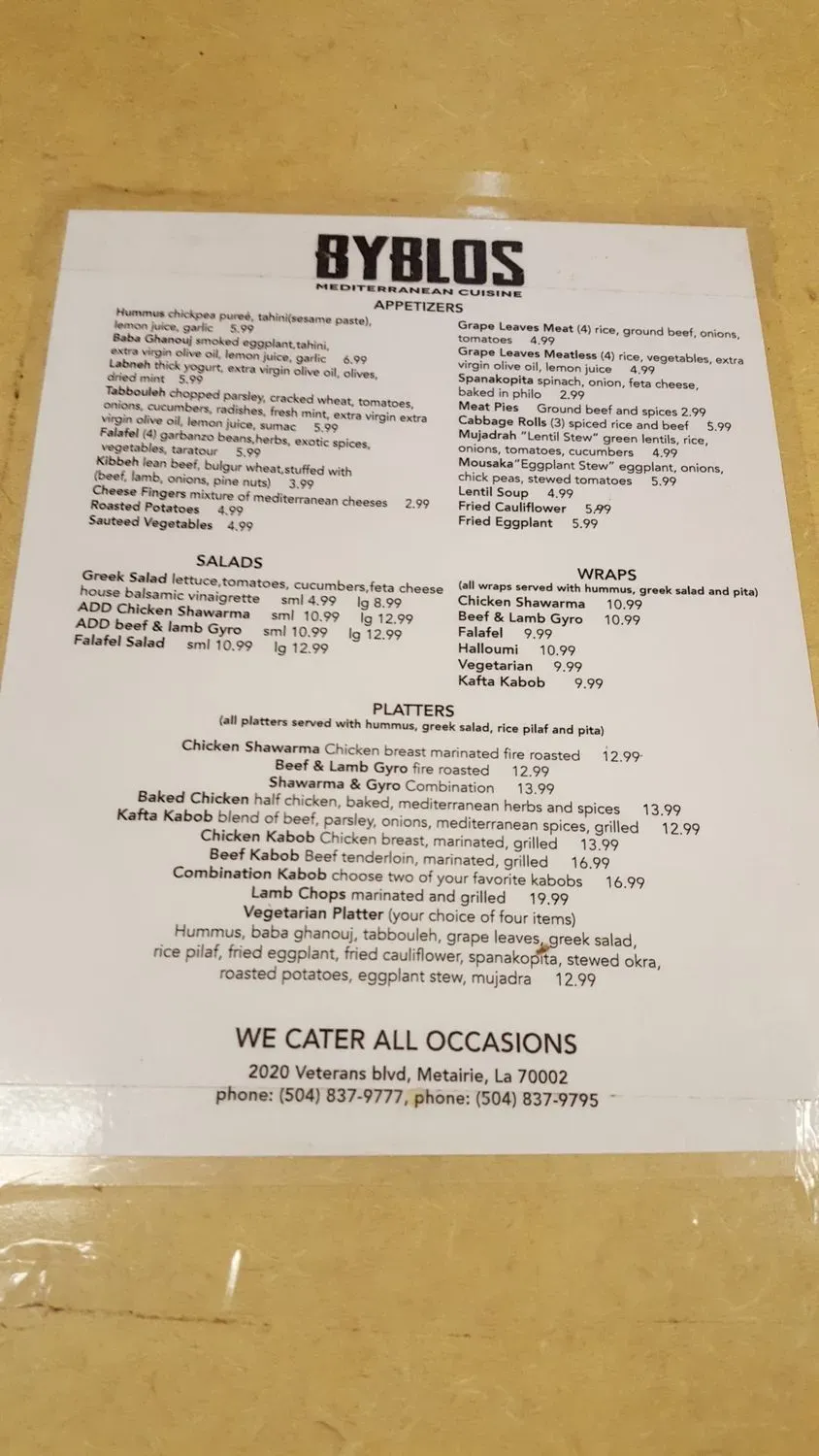 Menu 3