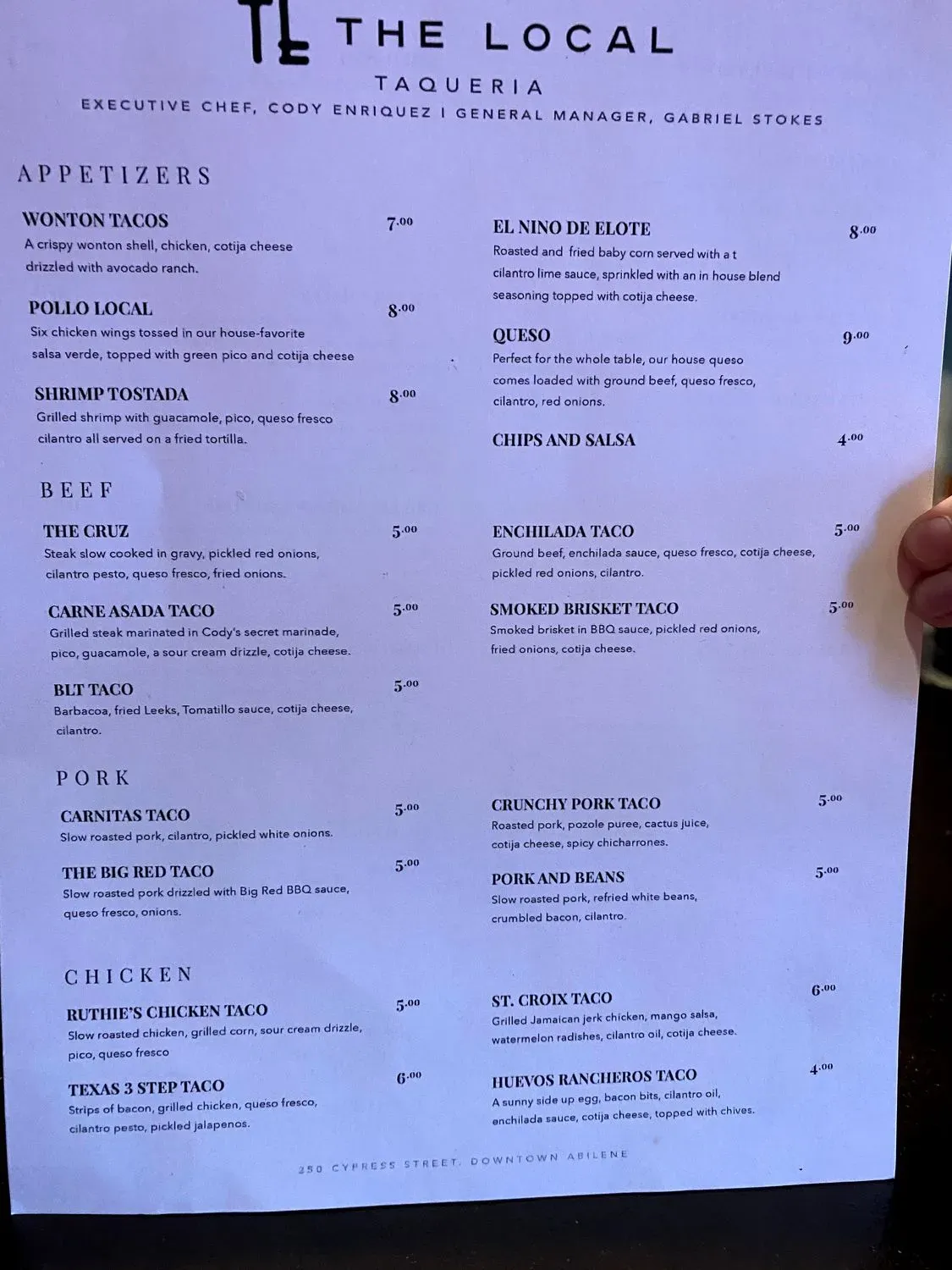 Menu 4