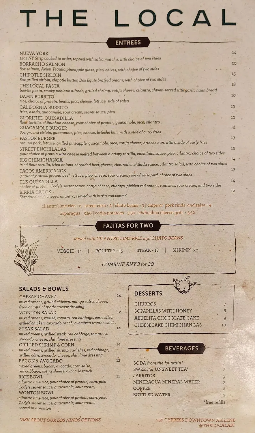 Menu 1