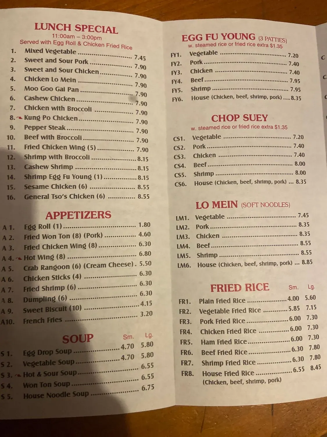 Menu 2