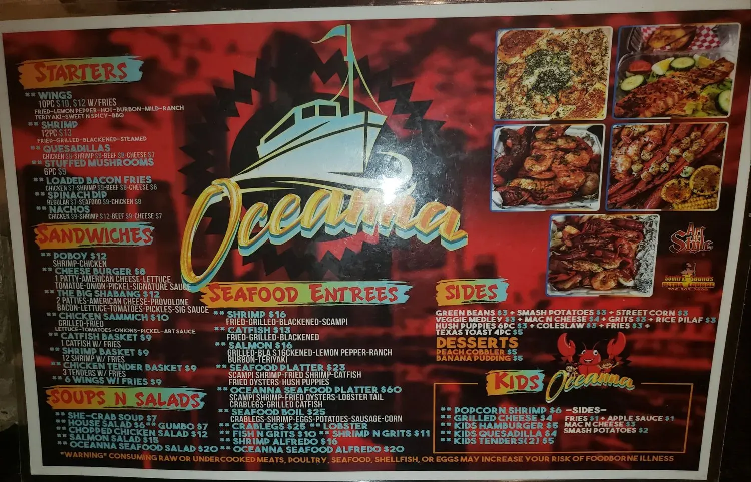 Soultry Sounds Cafe Menu - Updated October 2025