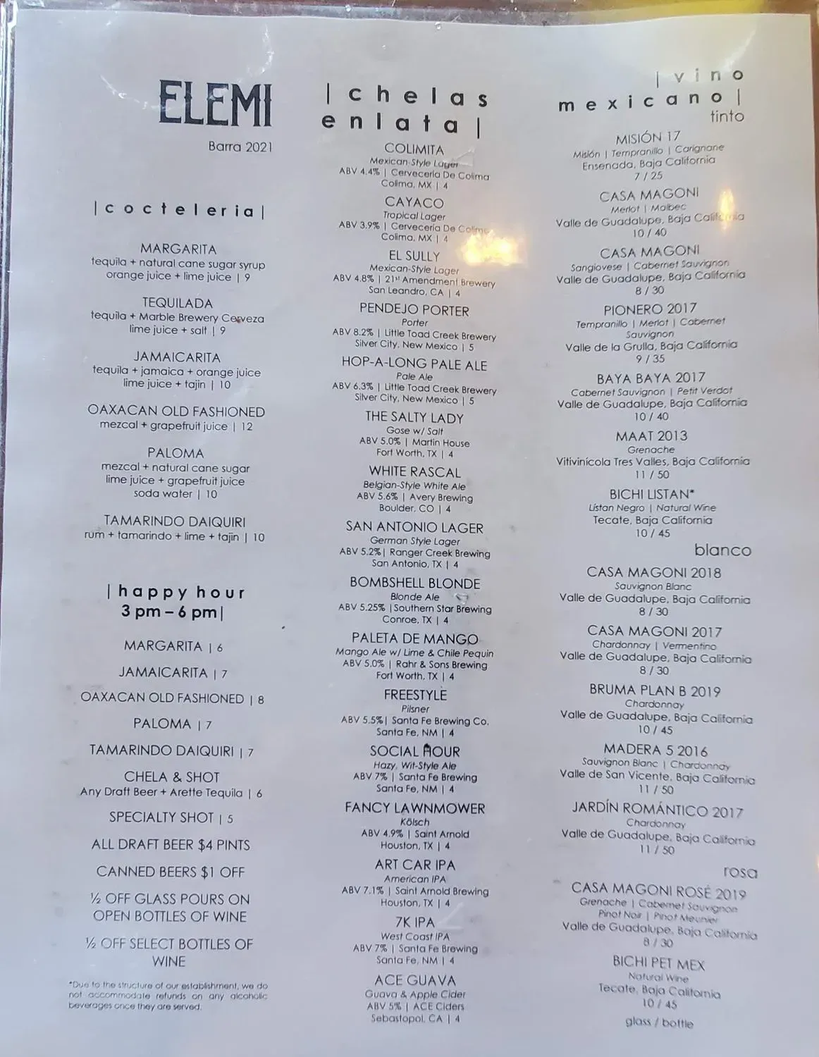 Menu 2