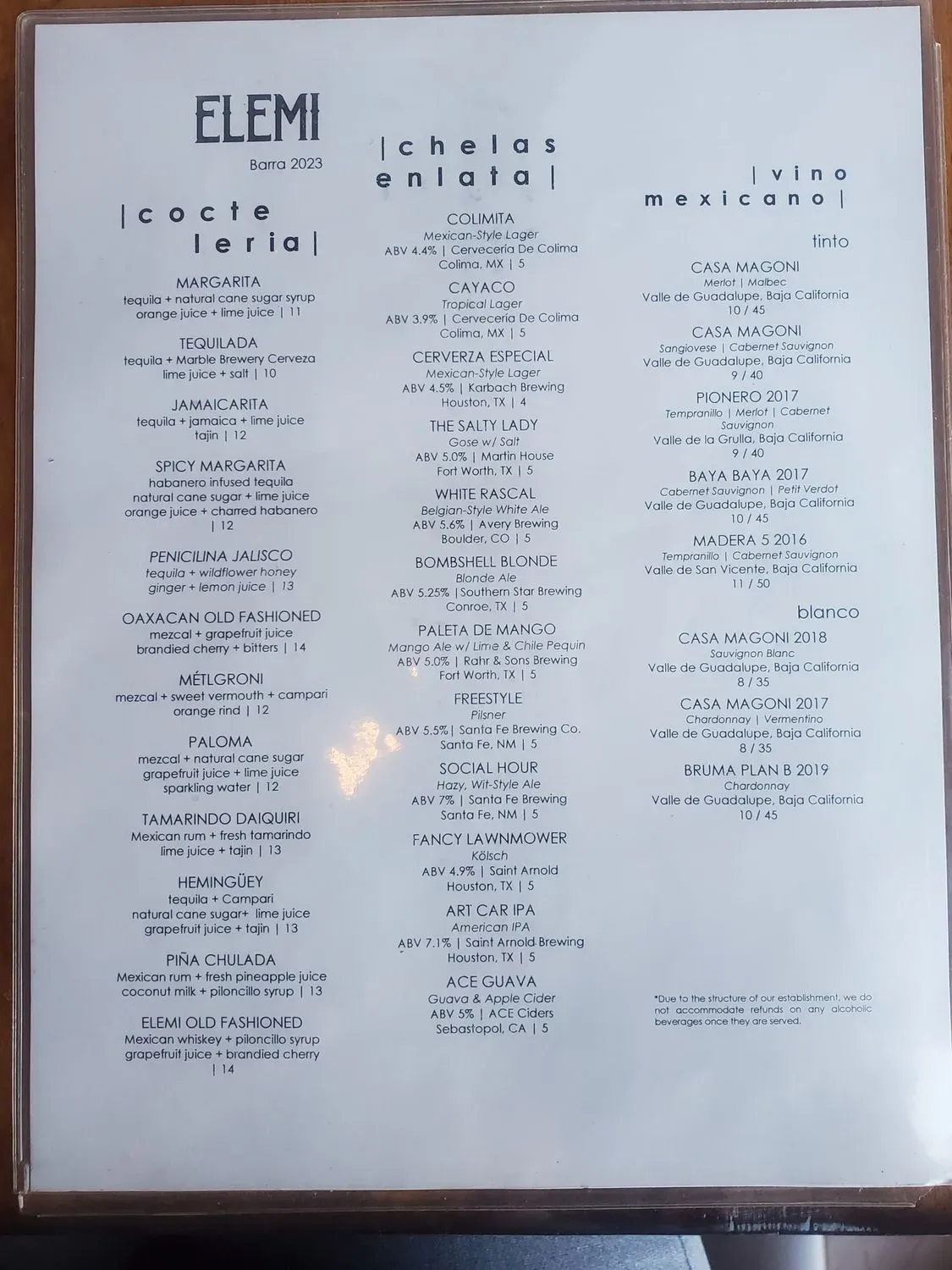 Menu 3