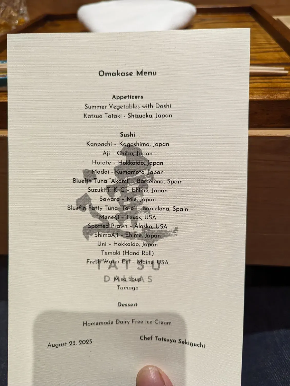 Menu 5