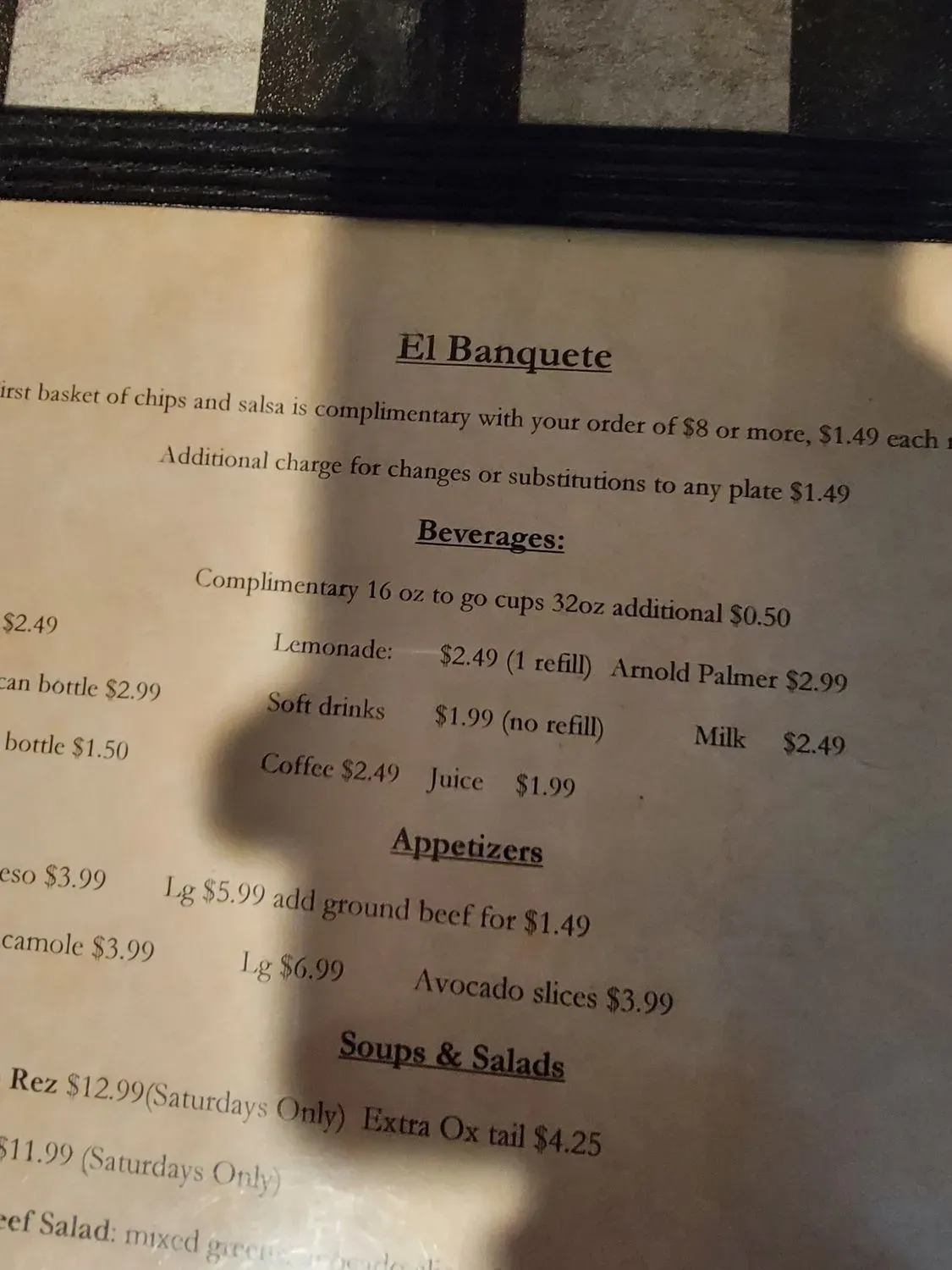 Menu 5