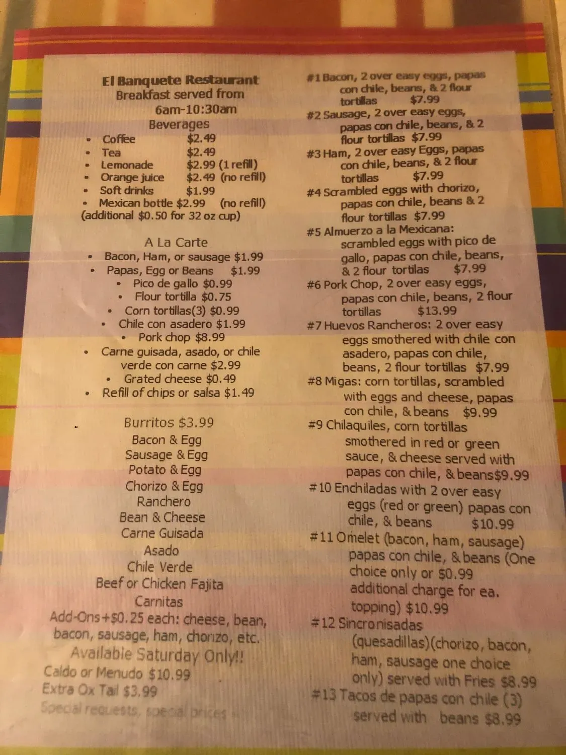 Menu 6