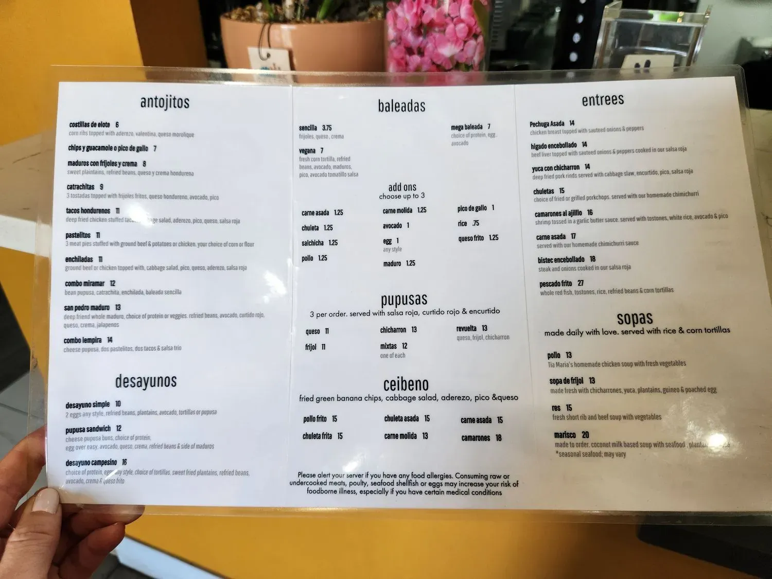 Menu 5