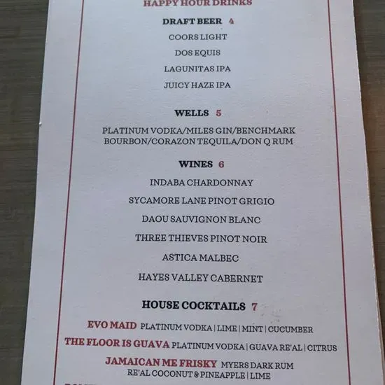 Menu 2