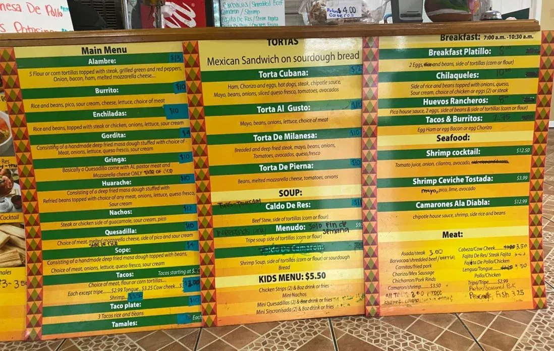 Menu 1