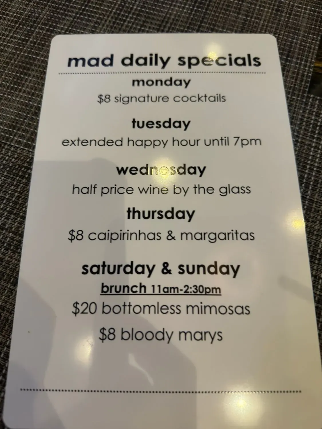 Menu 6