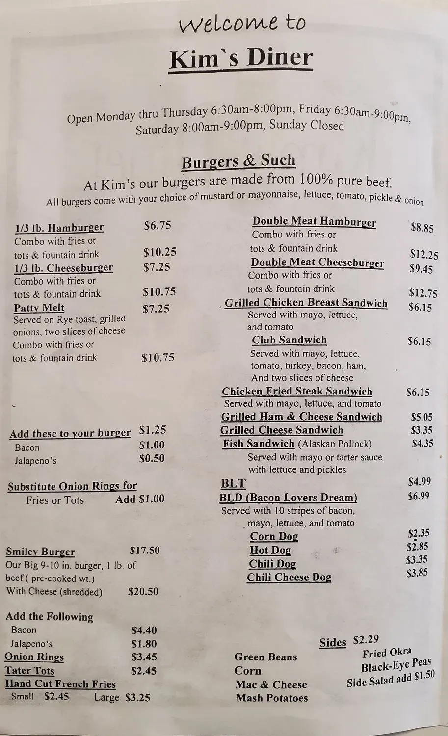 Menu 1