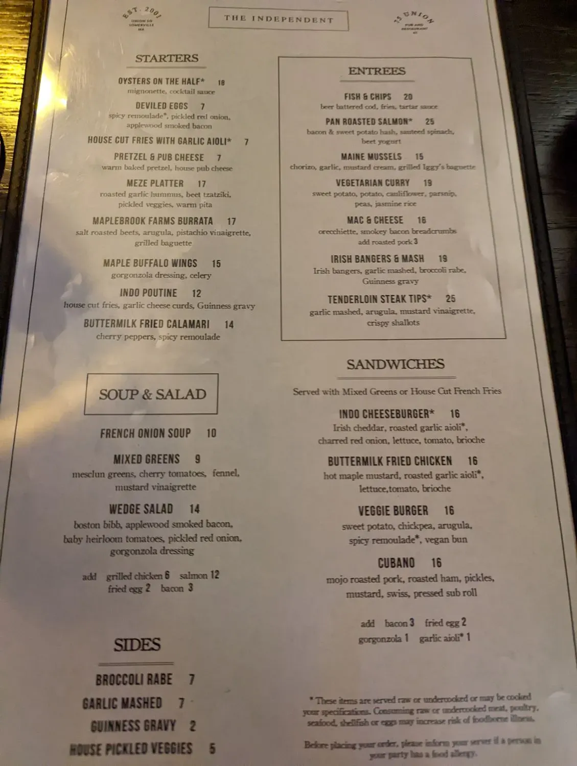 Menu 2