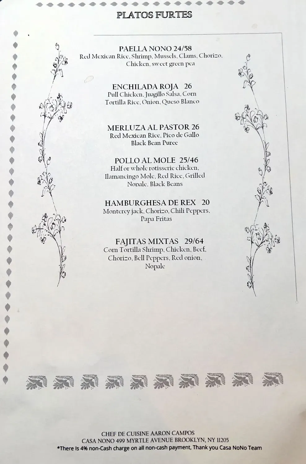 Menu 5