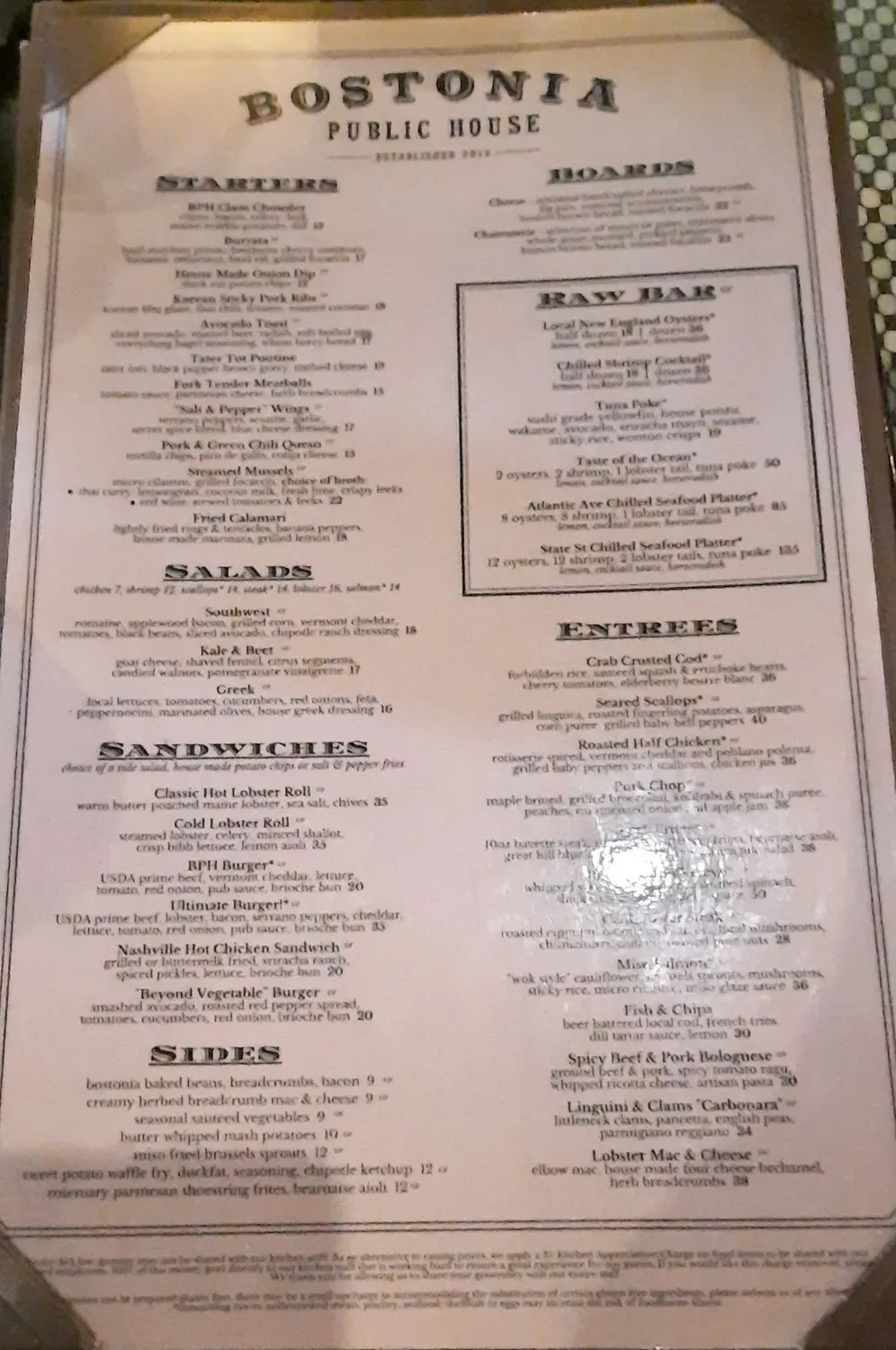 Menu 5