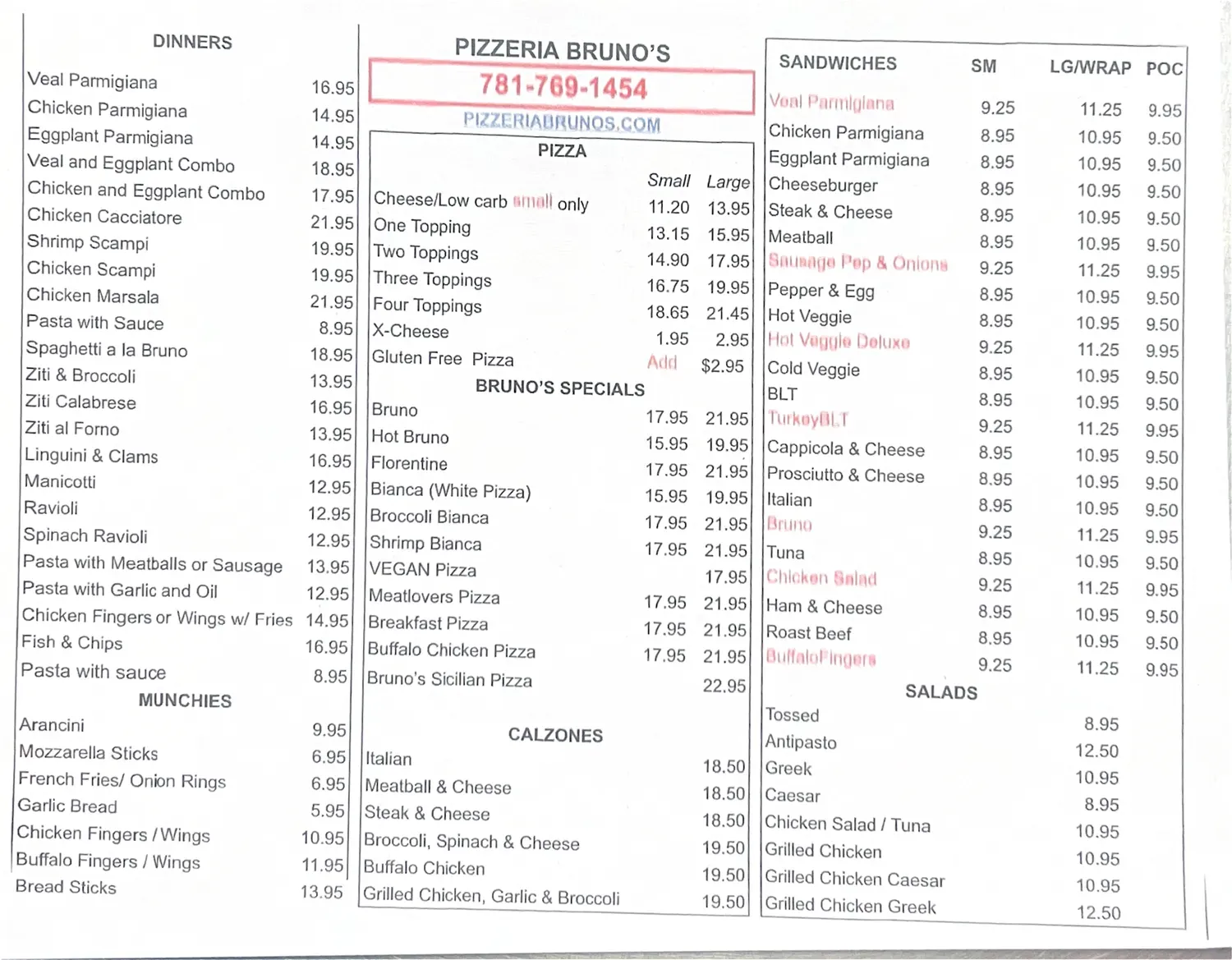 Menu 1