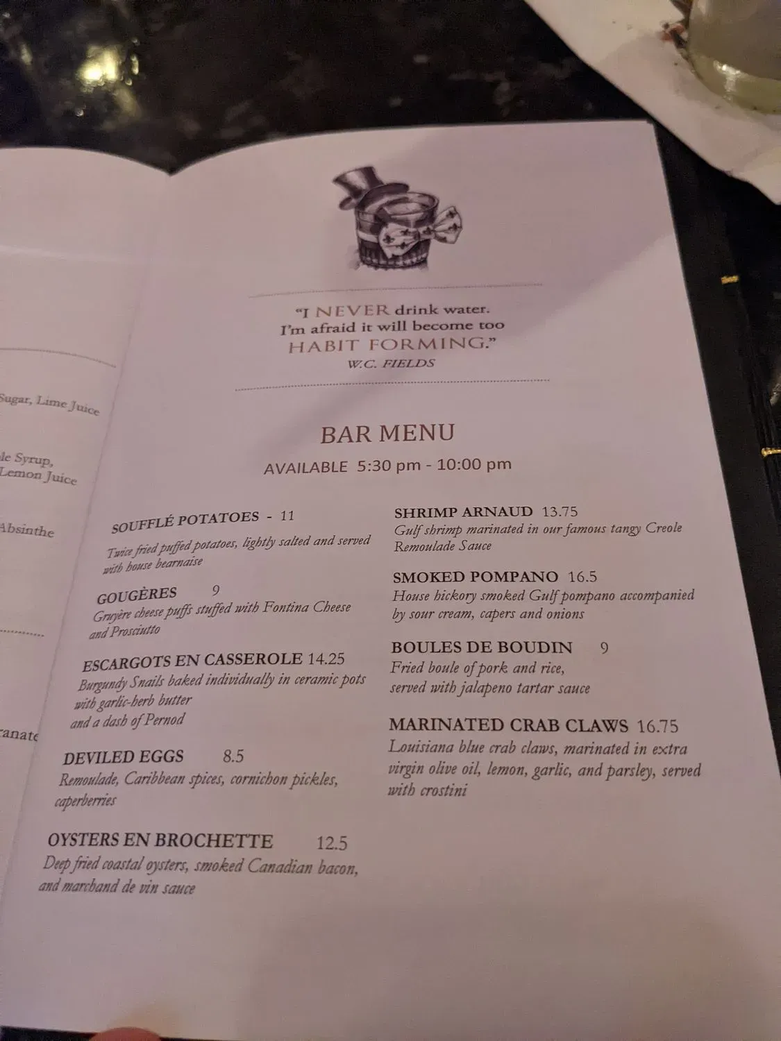 Menu 5