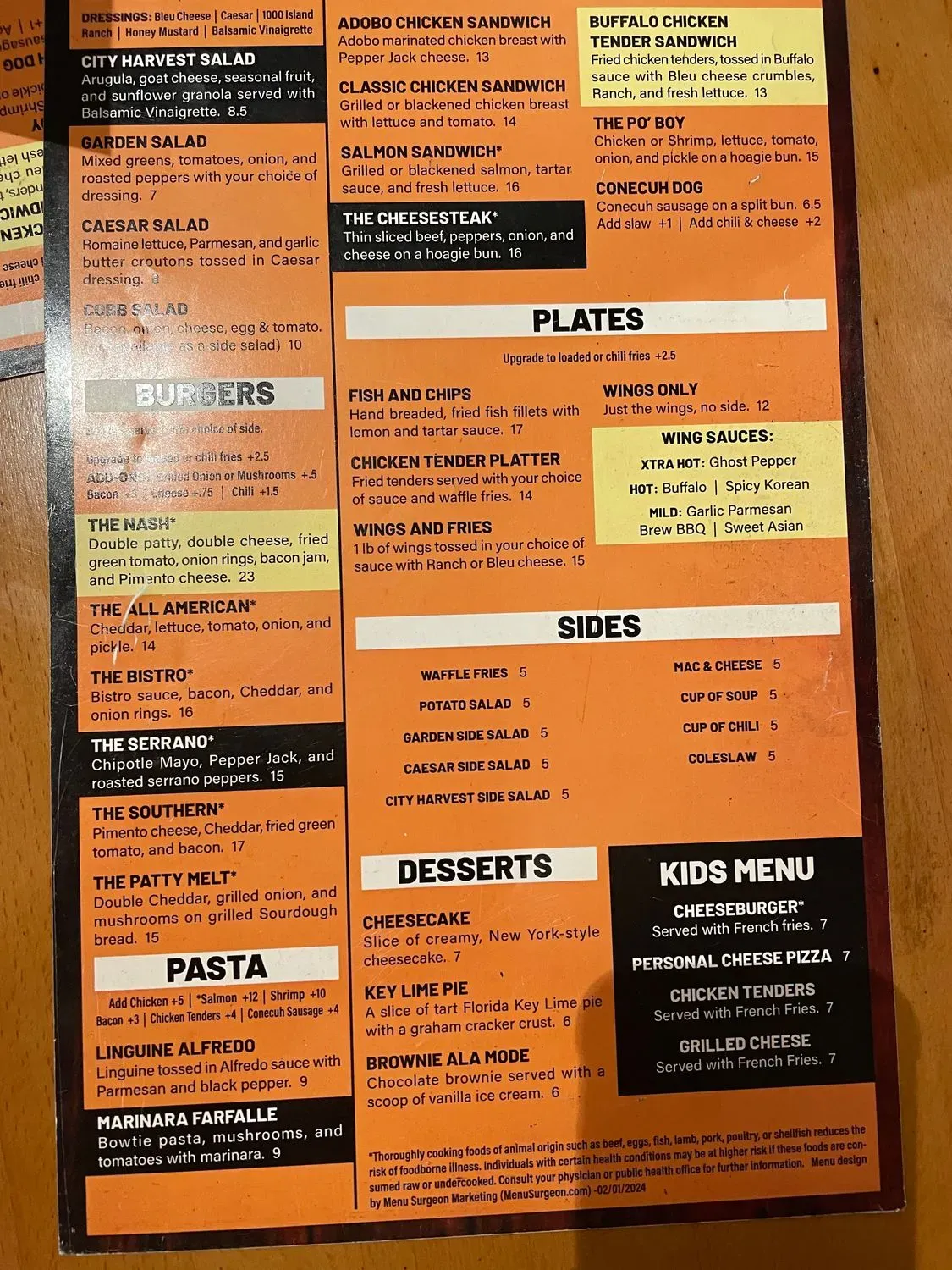 Menu 4