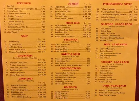 Menu 2