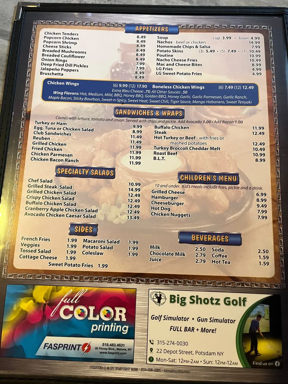 Menu 2