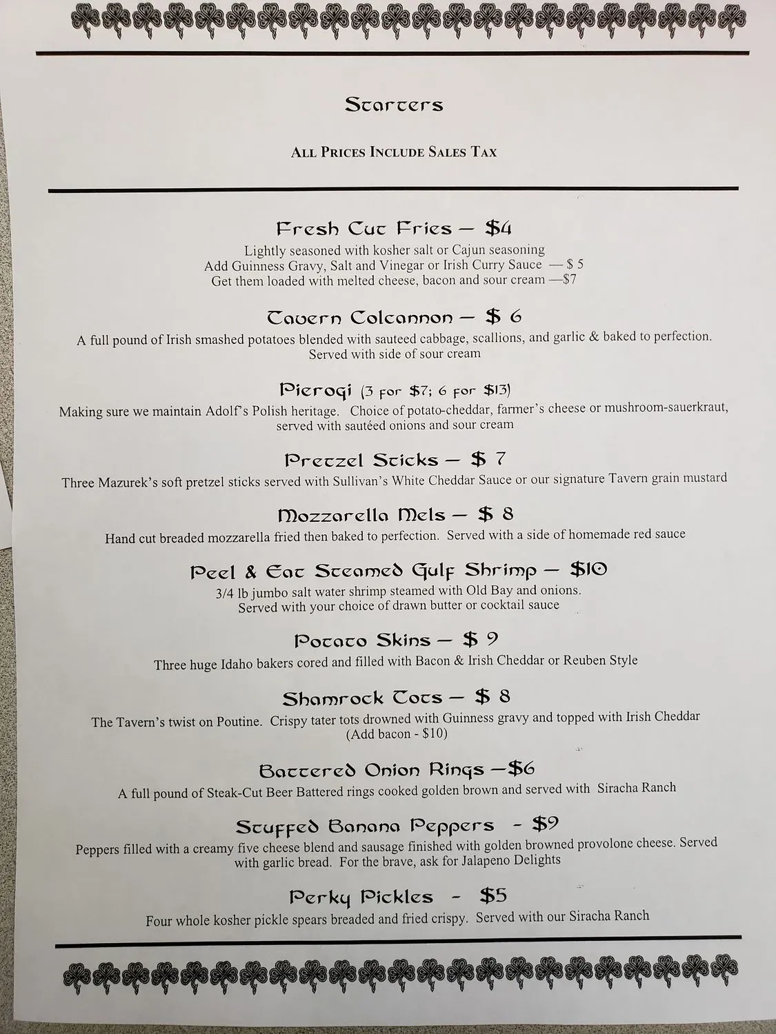 Menu 4