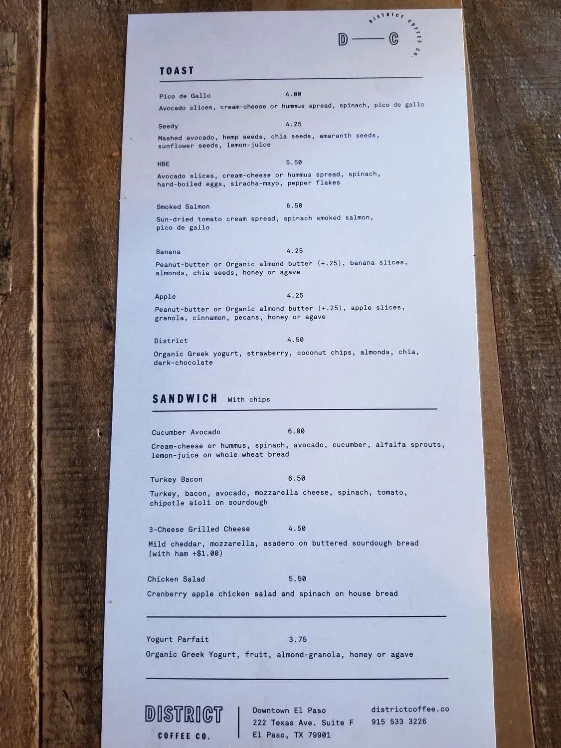 Menu 6