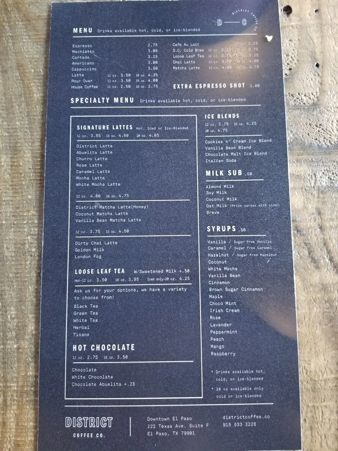 Menu 5