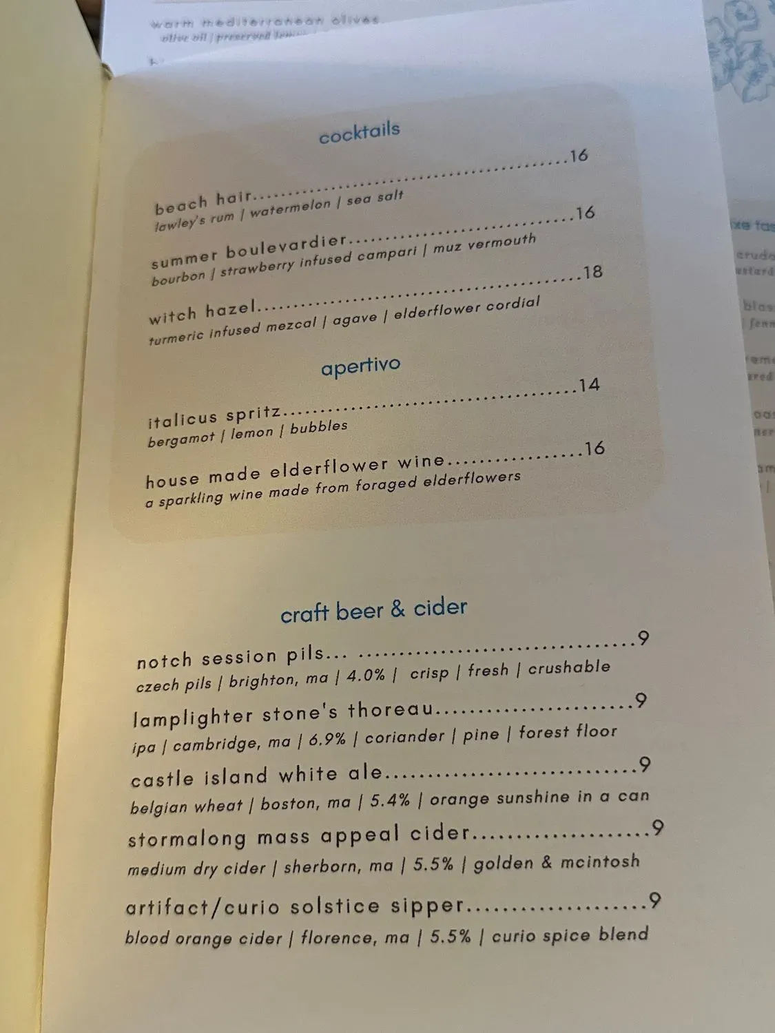 Menu 5