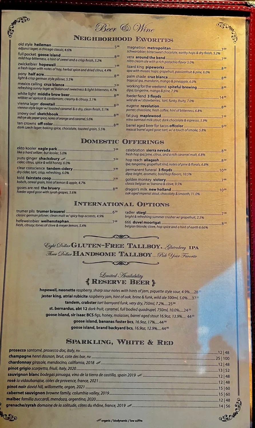 Menu 2