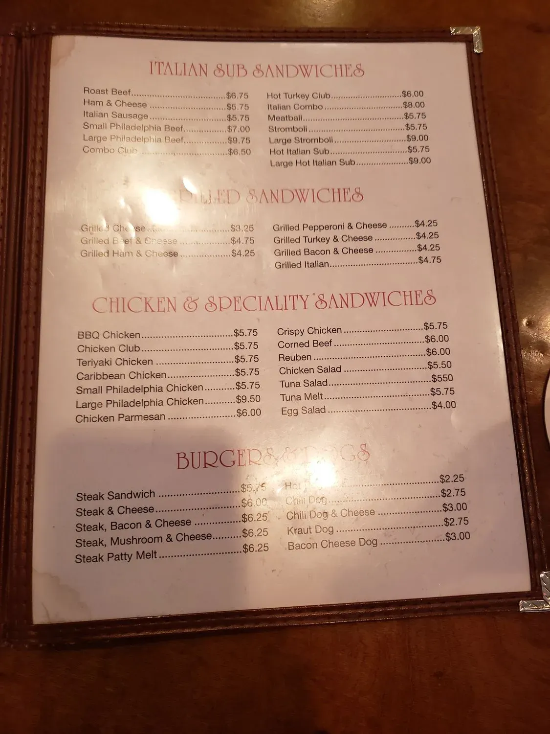 Menu 2