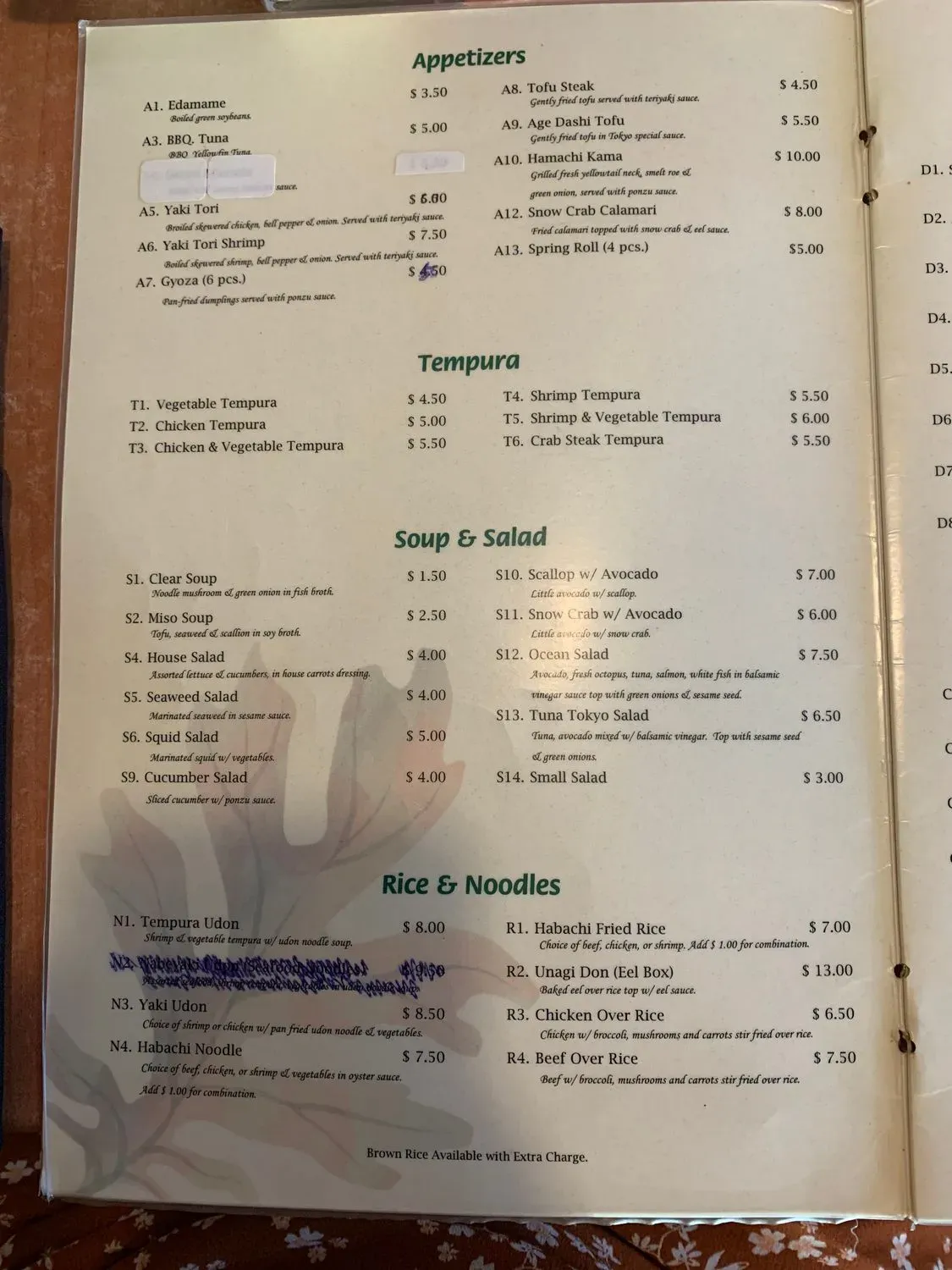 Menu 2