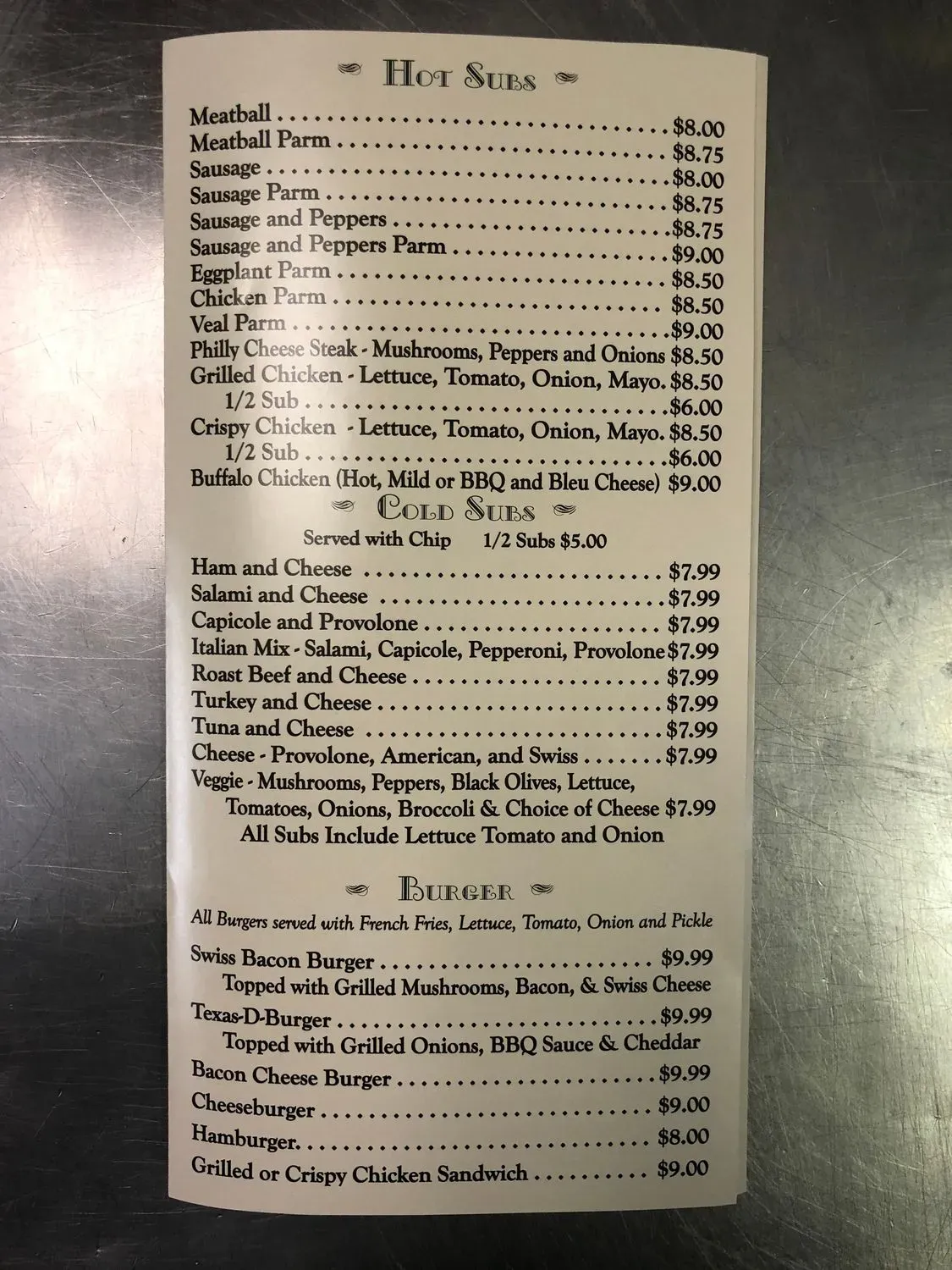 Menu 4