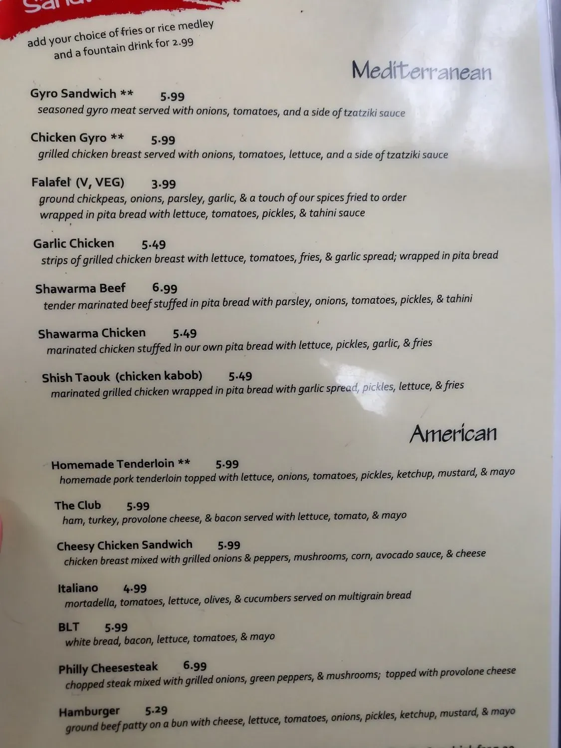 Menu 4