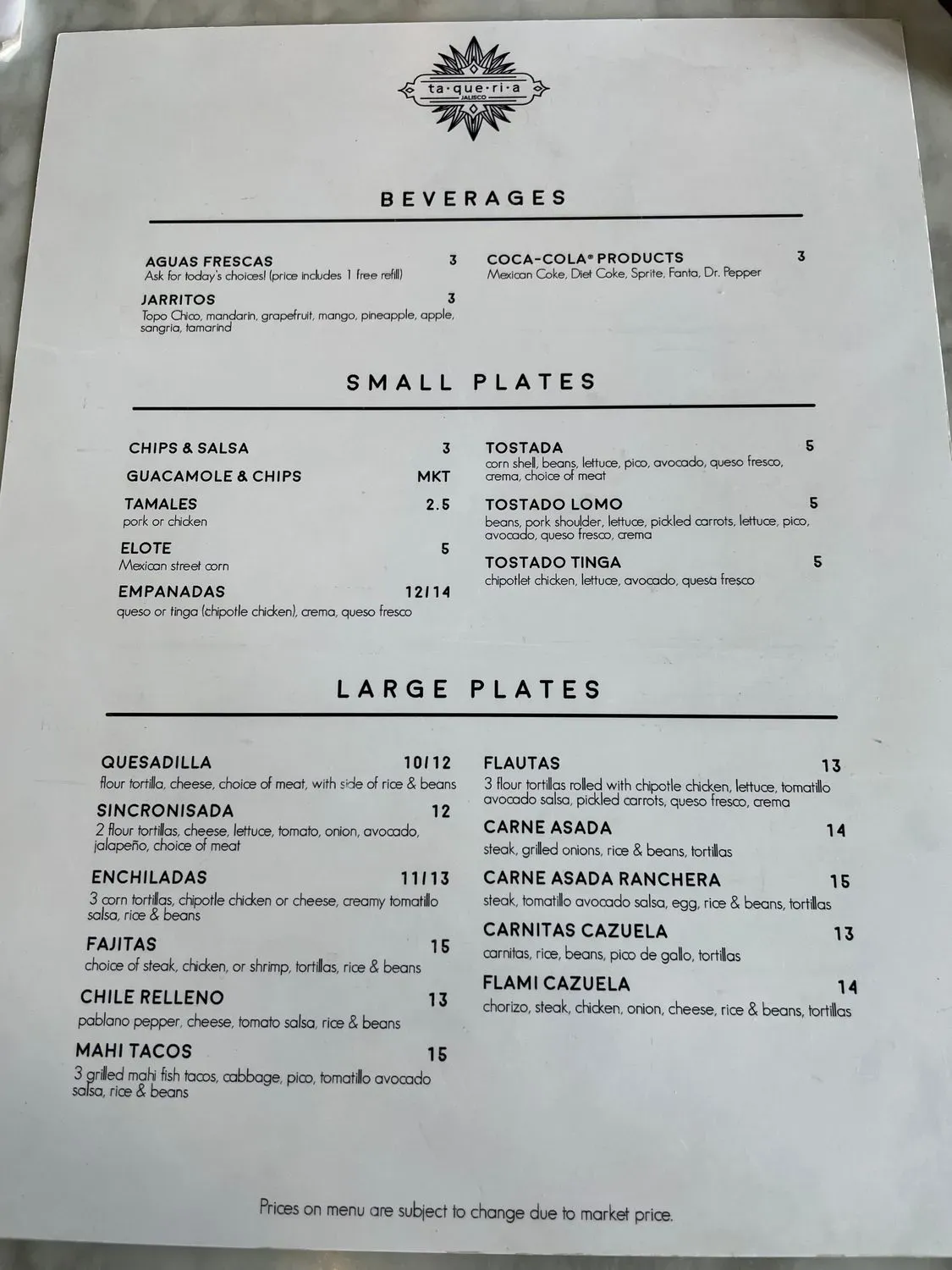 Menu 1