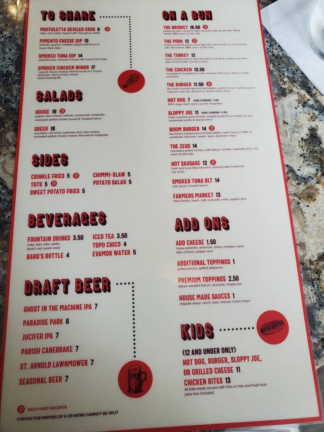 Menu 1