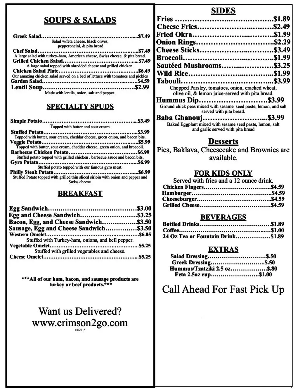 Menu 2