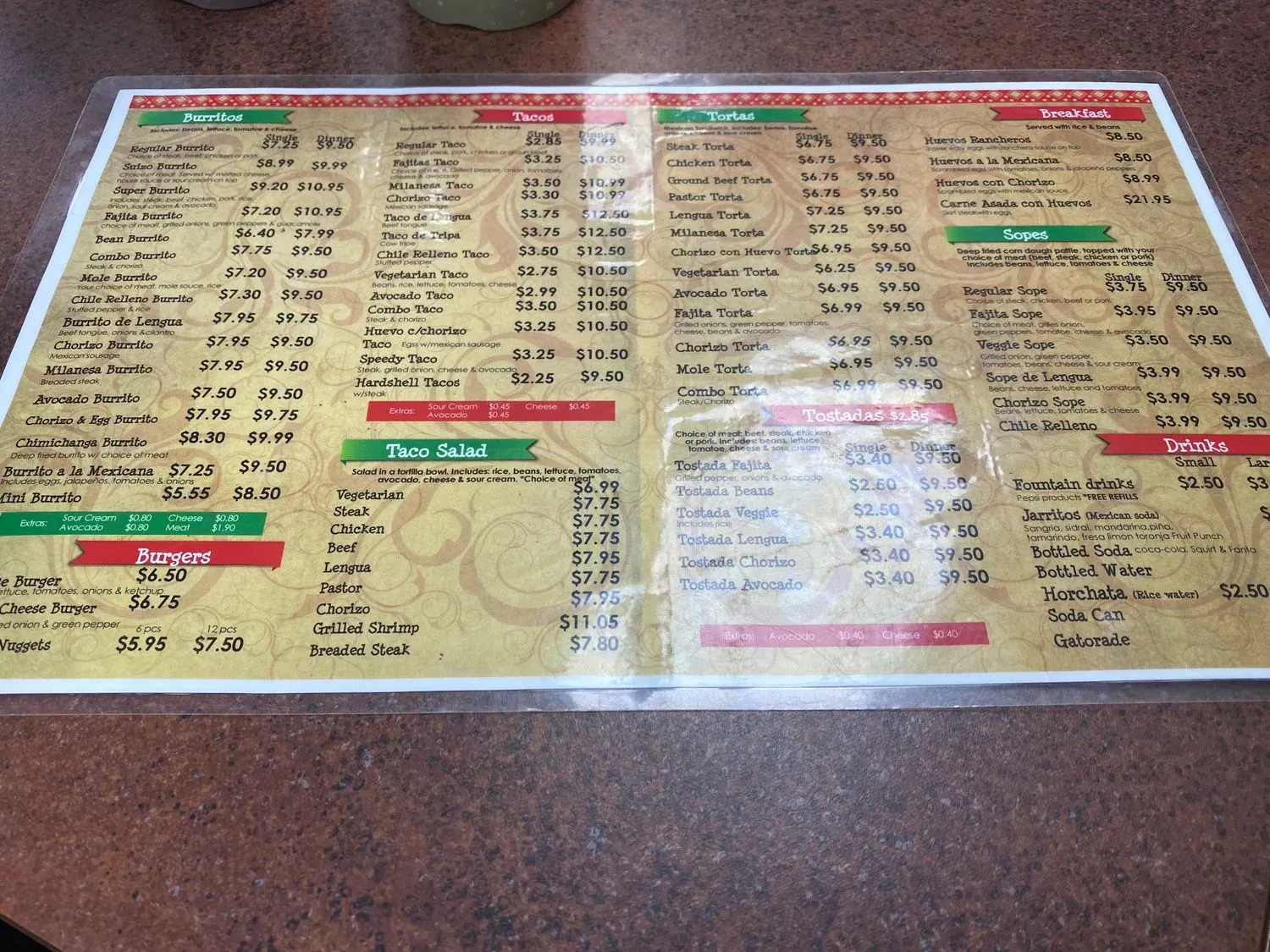 Menu 5