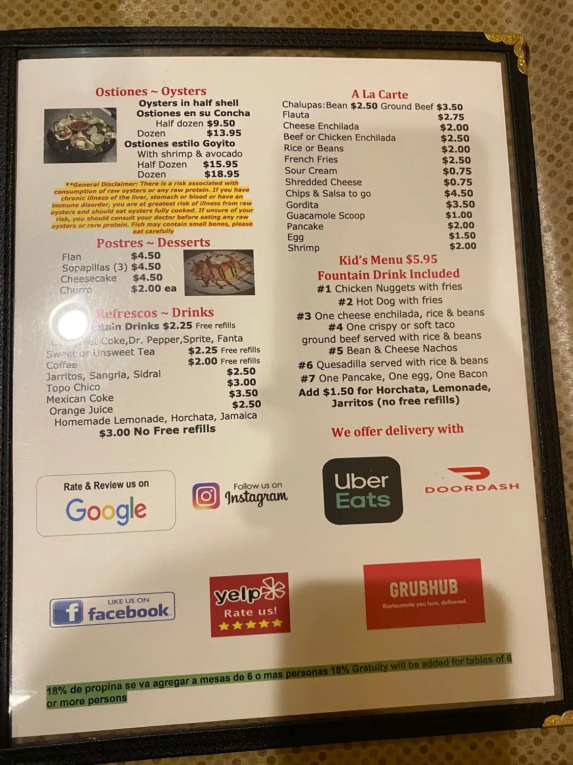 Menu 3