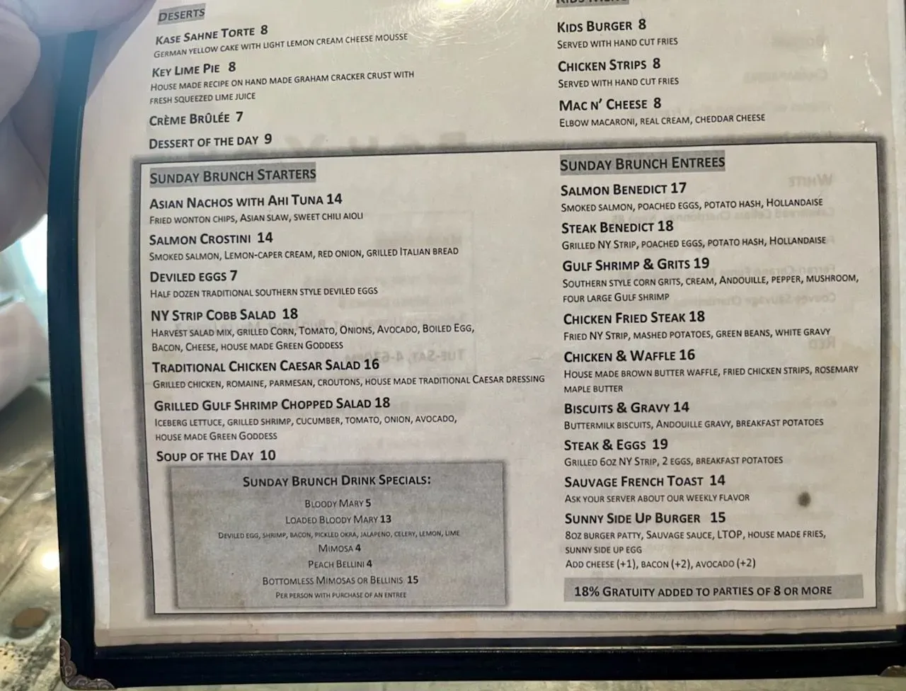 Menu 6