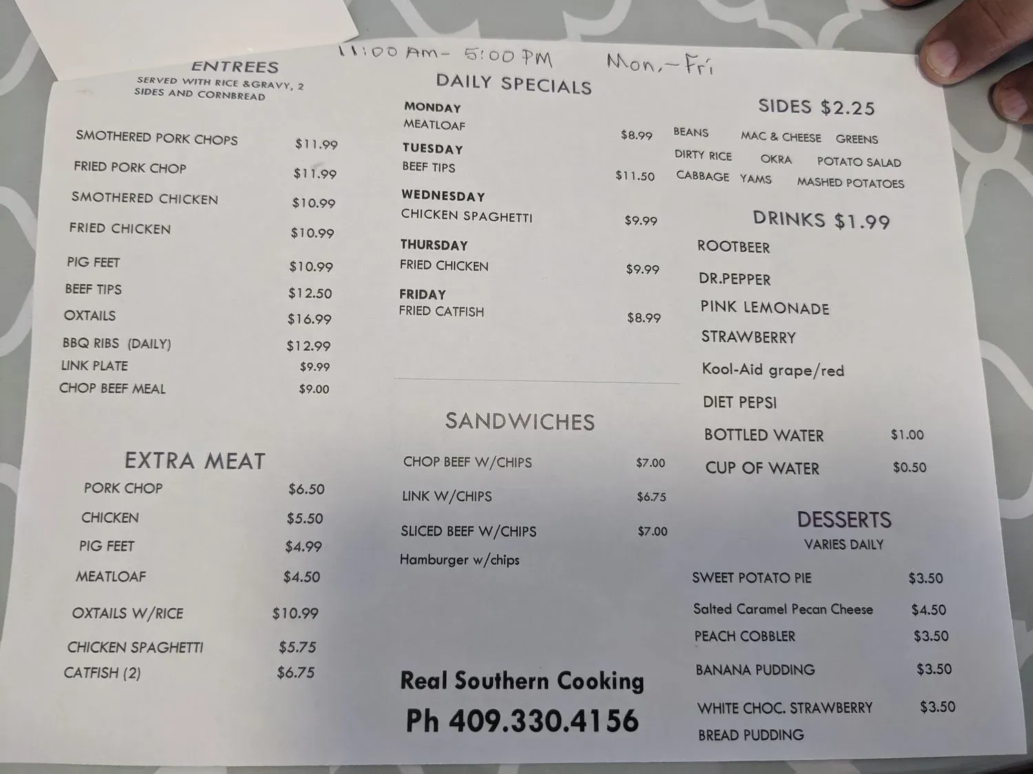 Menu 2