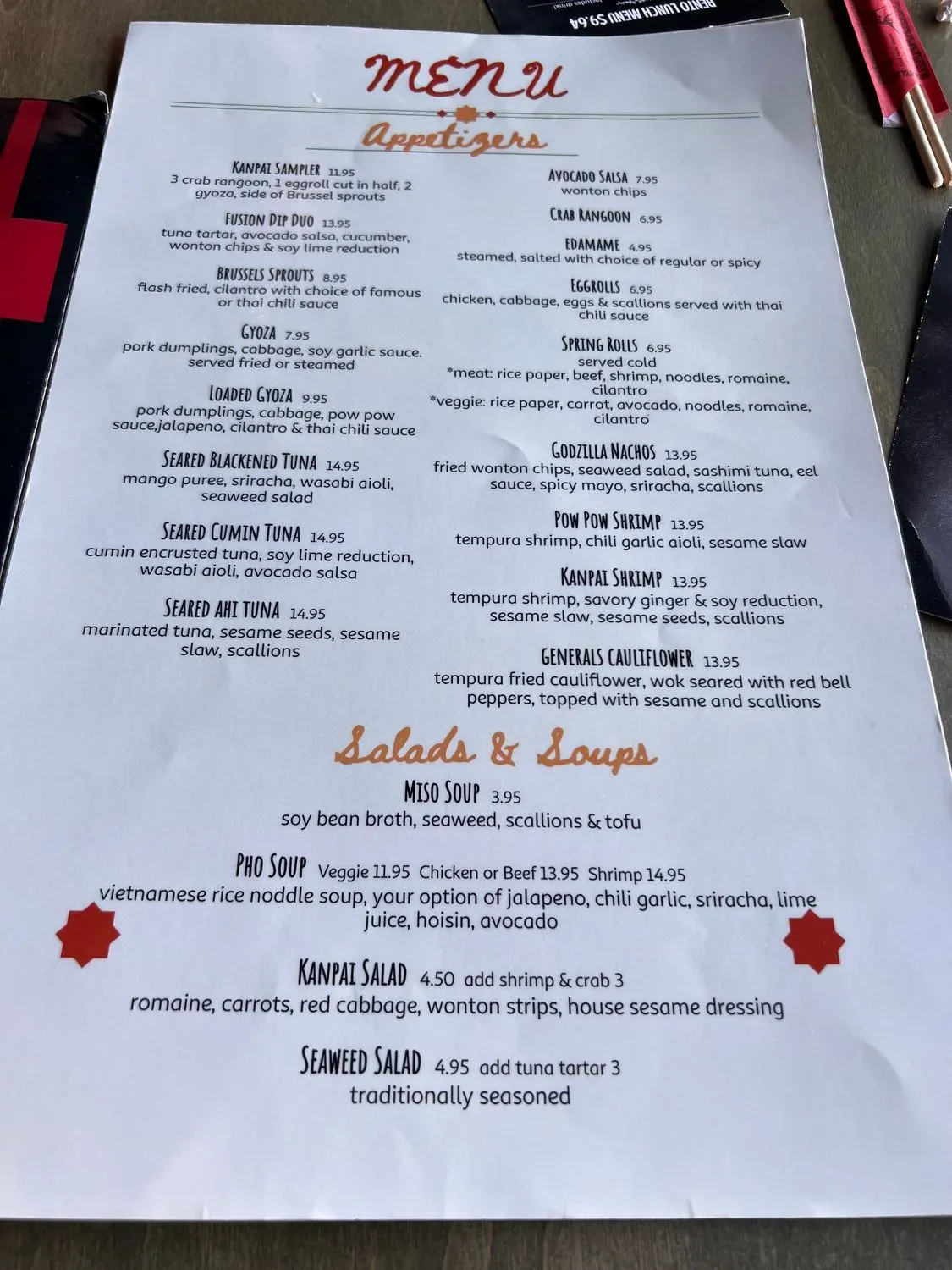 Menu 2