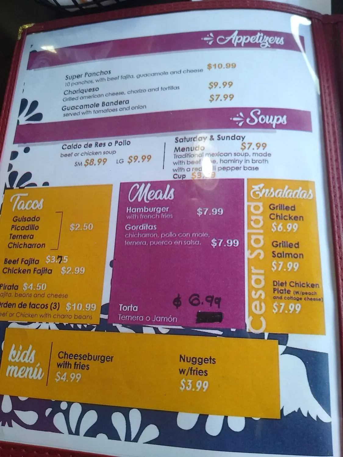 Menu 2