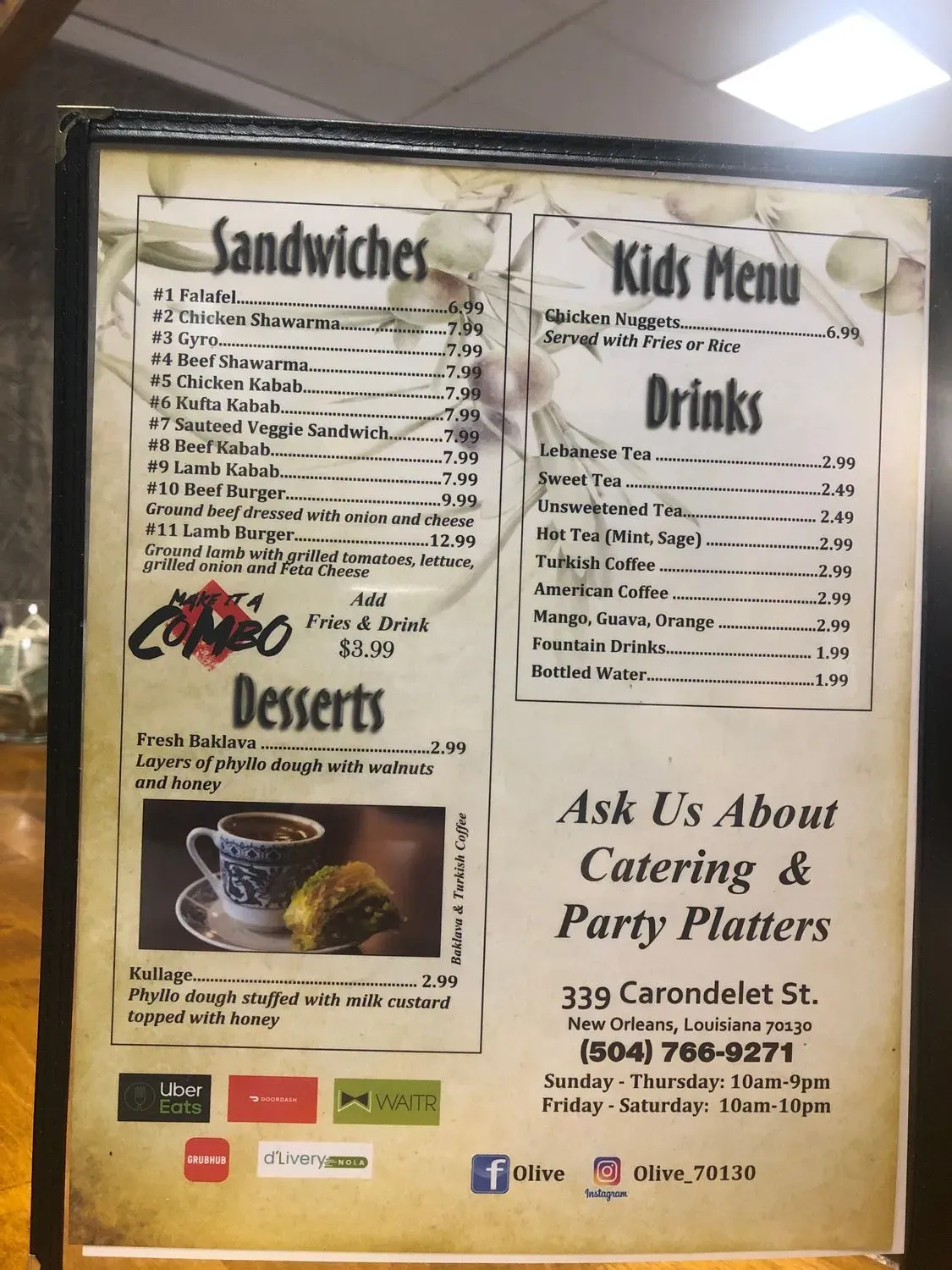 Menu 1