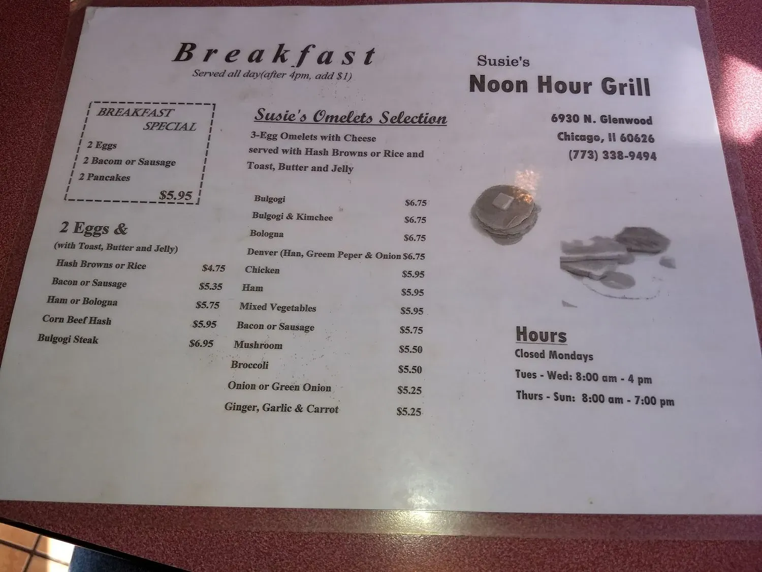 Menu 5