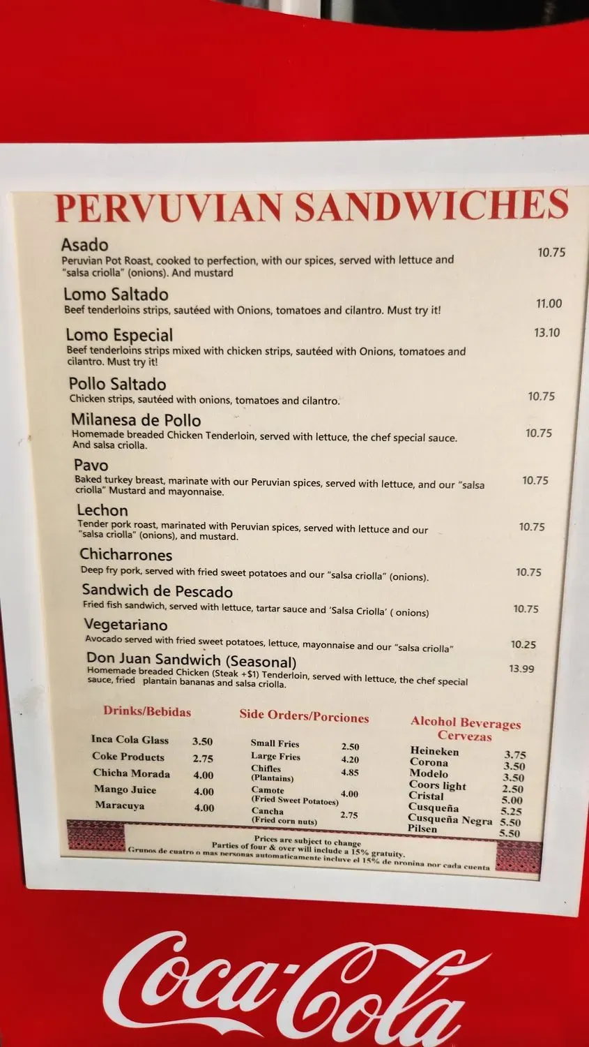 Menu 4