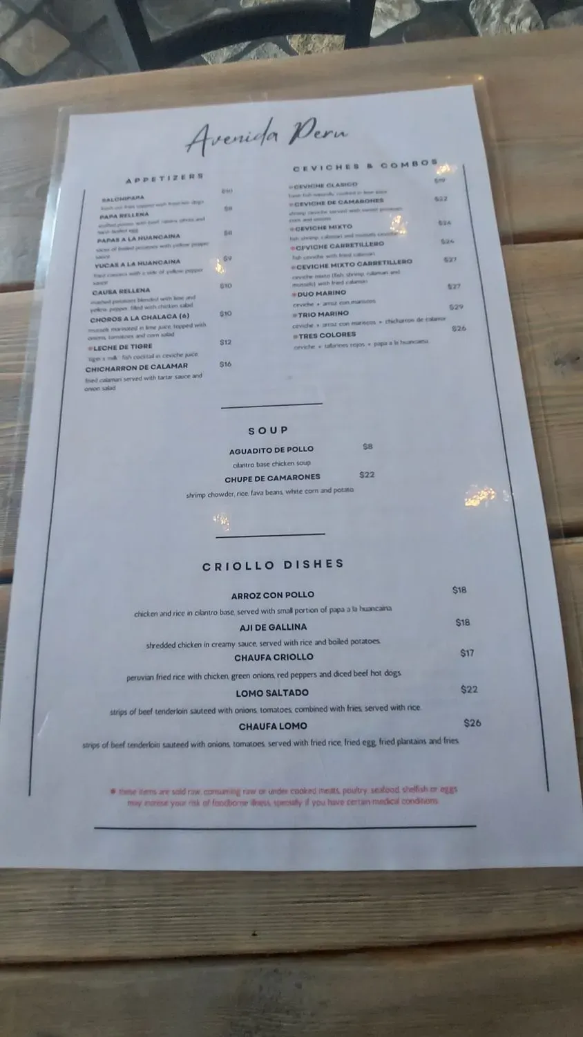 Menu 6