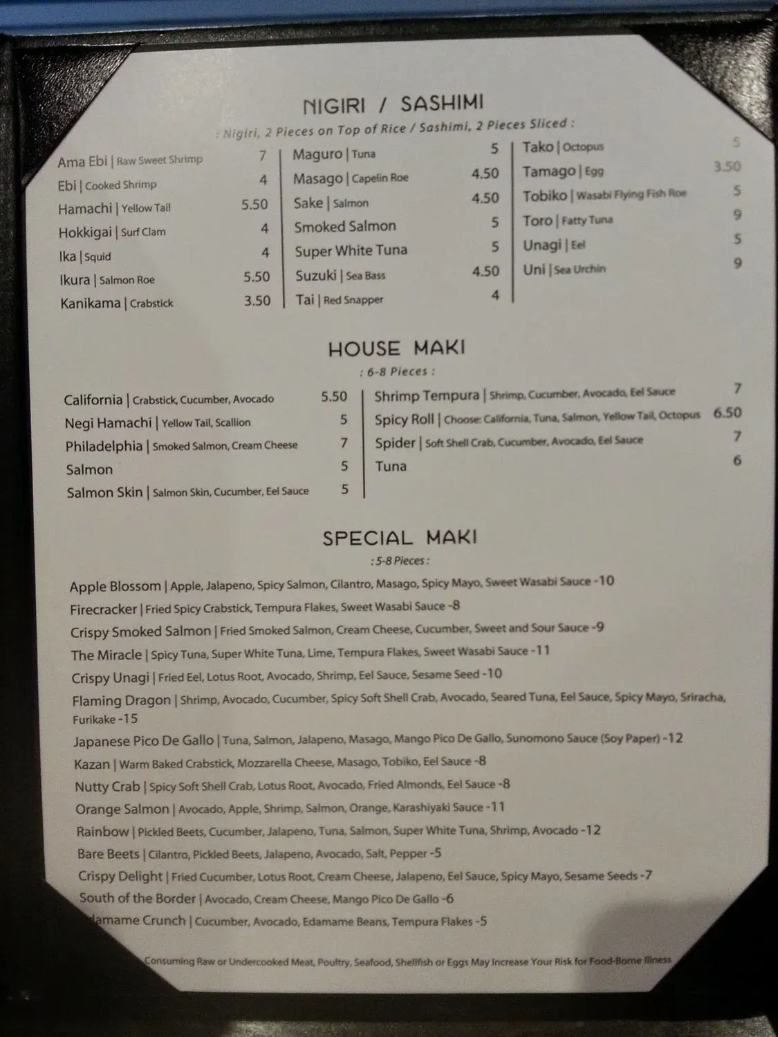 Menu 2