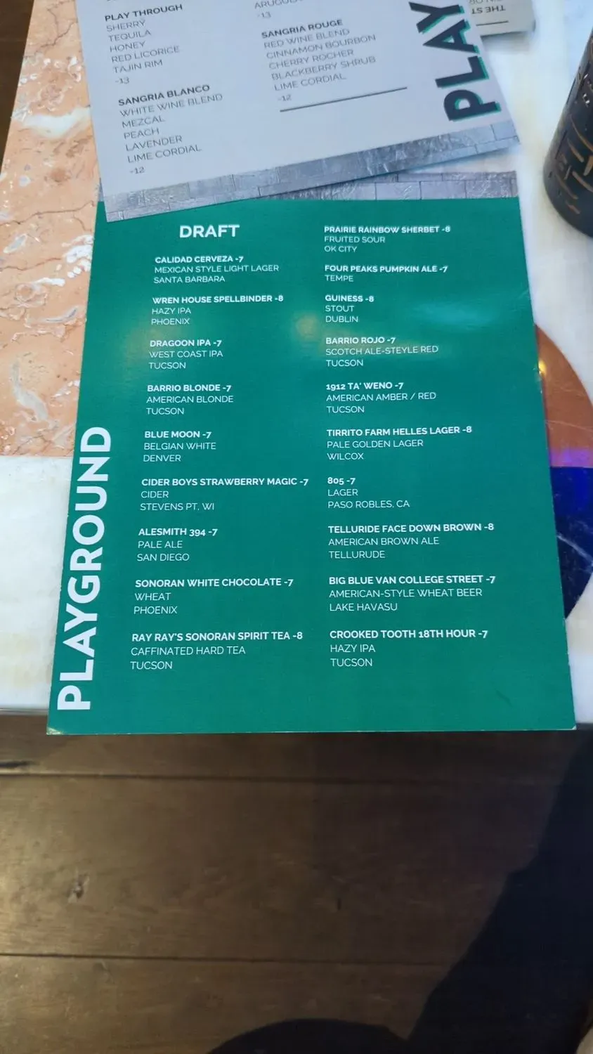 Menu 5