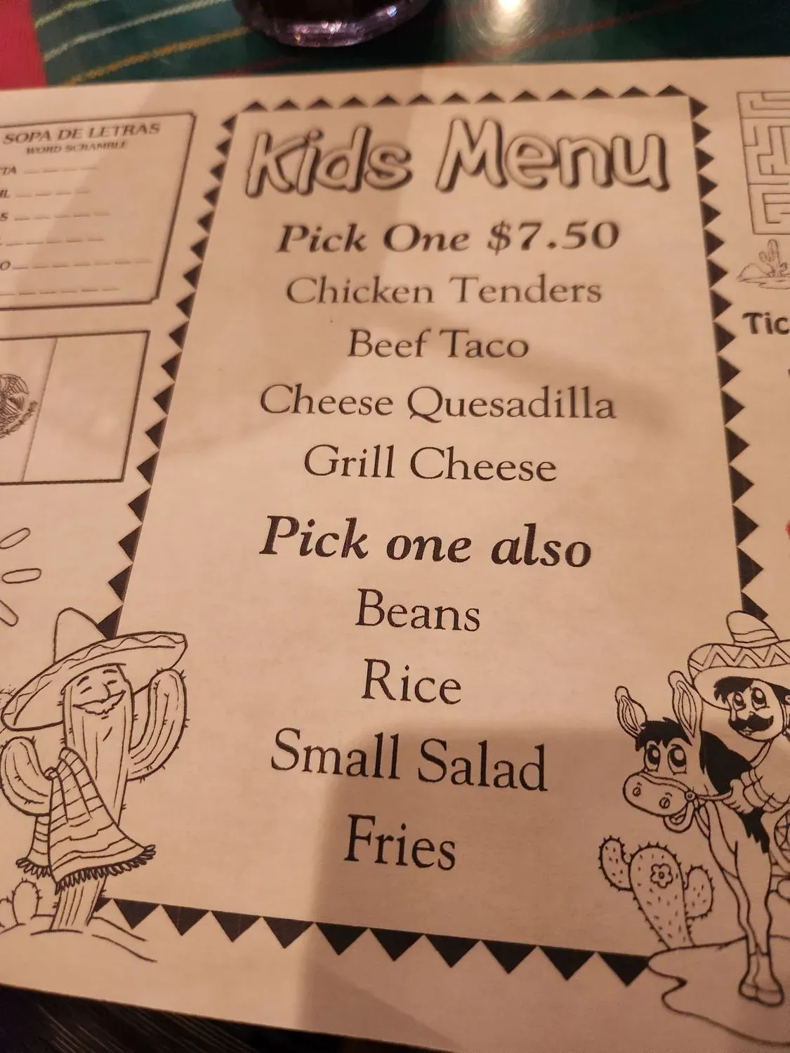 Menu 5