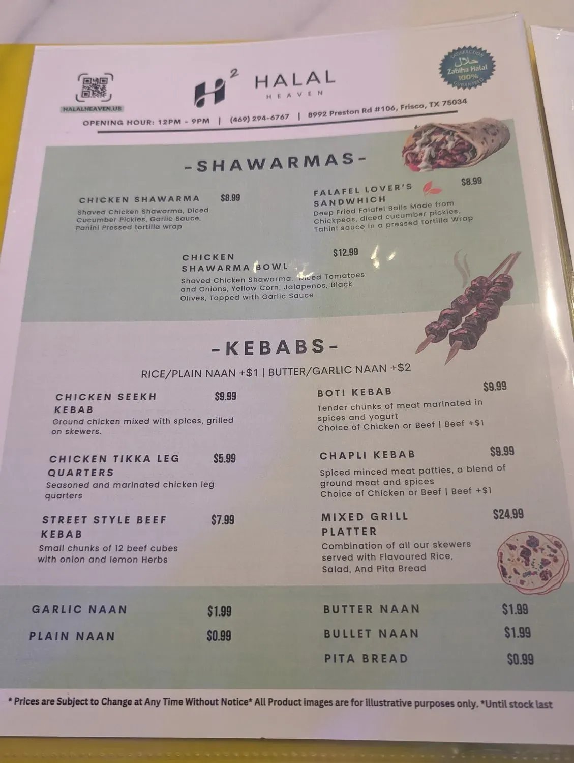 Menu 5